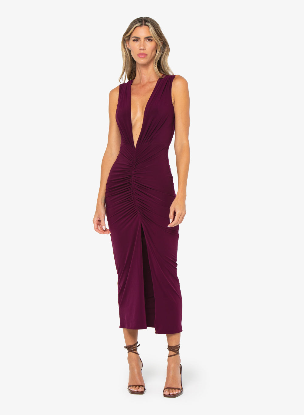 sabine midi dress Sabine Tie Strap Midi Dress