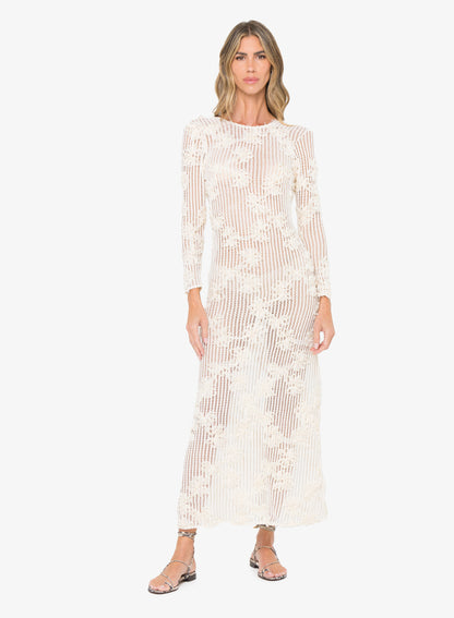 azalea wrap long sleeve maxi dress AZALEA WRAP LONG SLEEVE MAXI DRESS - LUMEN FLORAL